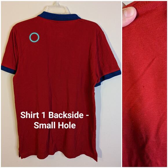 Harmony Public Schools MS Original Red Uniform Polo Shirt 5 Bundle Adult Medium - Picture 3 of 16